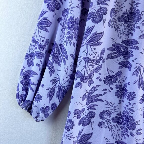 NWT Hill House Maxi Dress Womens Medium Floral Purple Boho Cottage The Simone - Picture 7 of 15